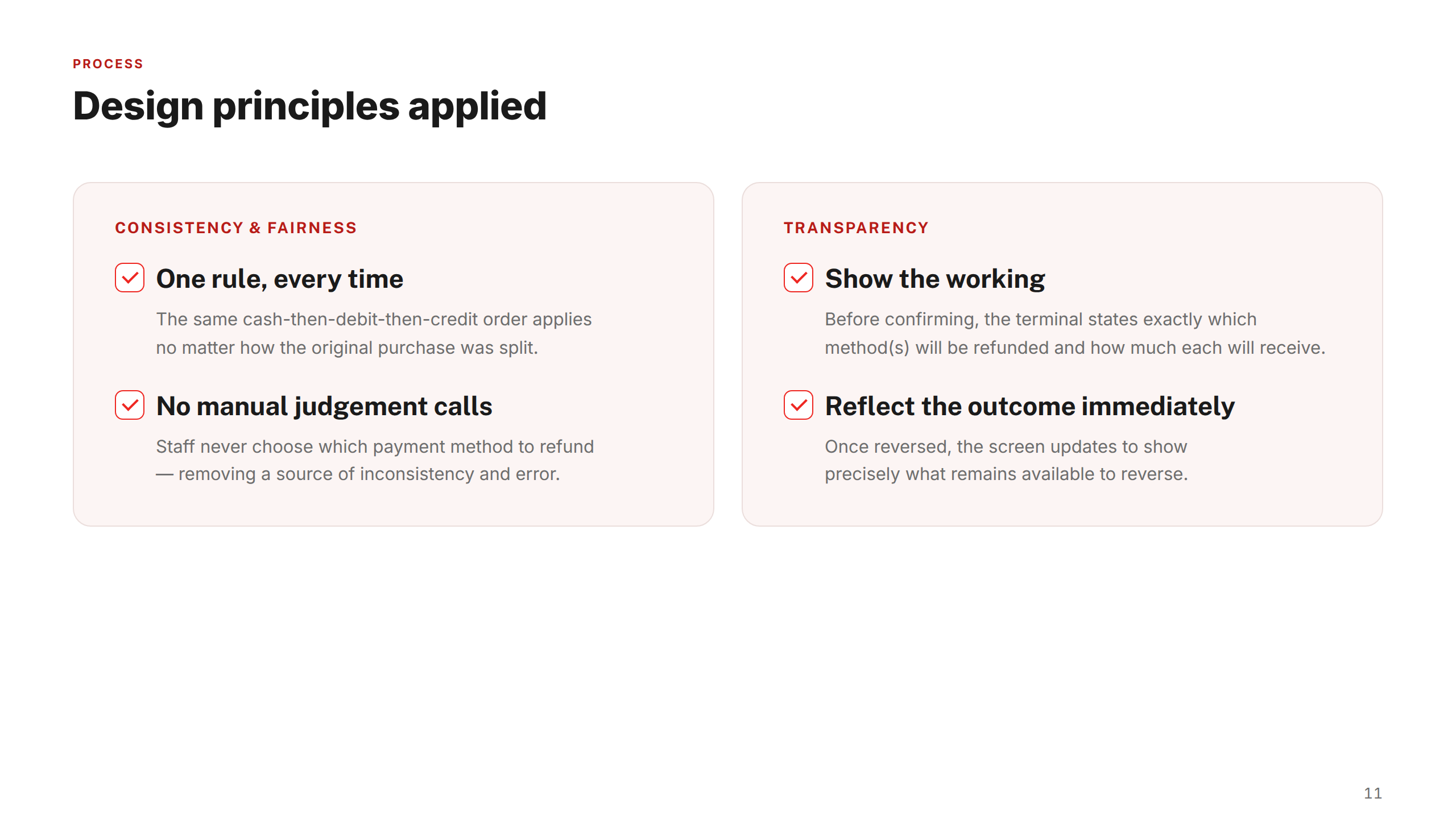 Design Principles Applied