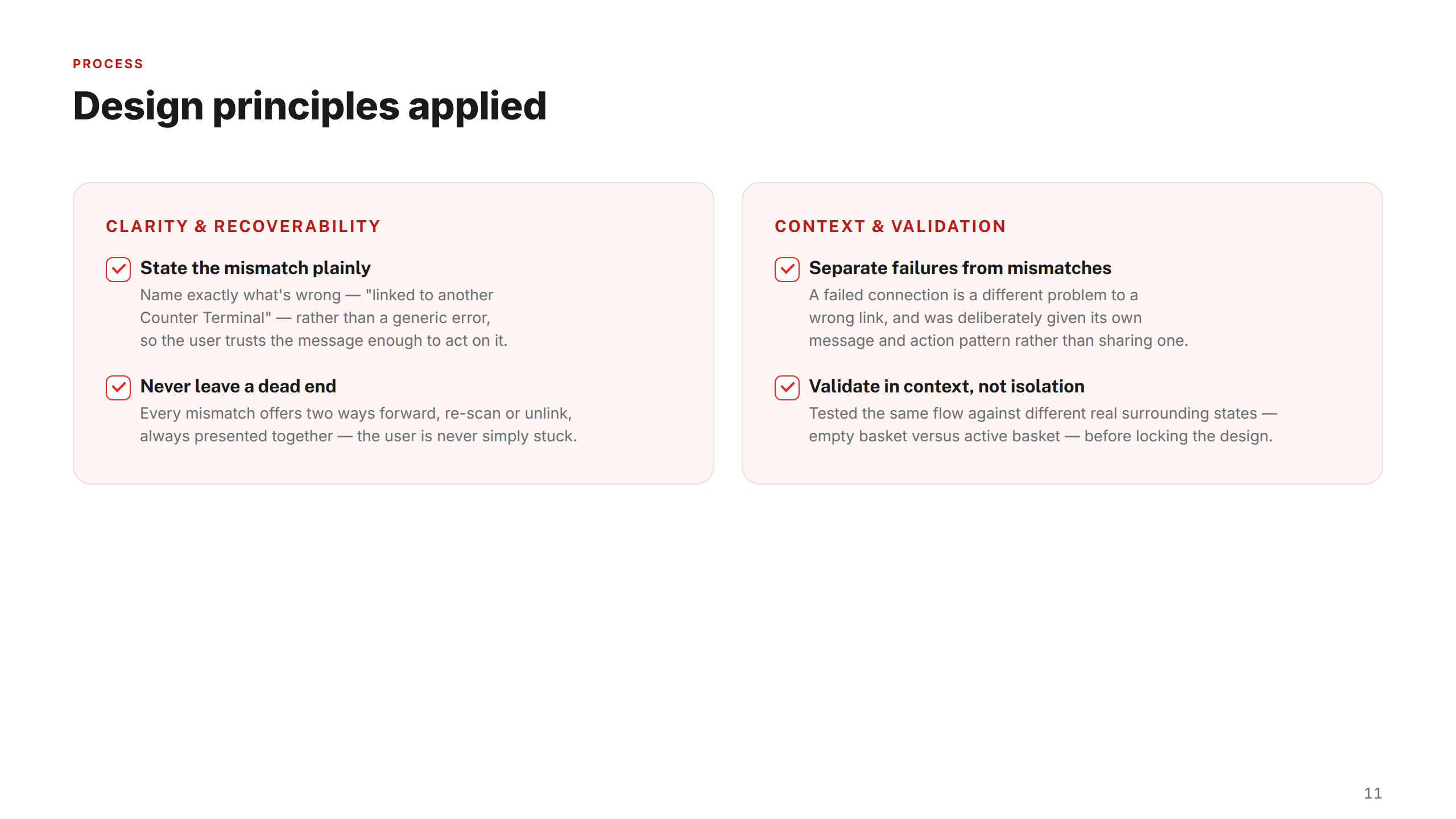 Design Principles Applied