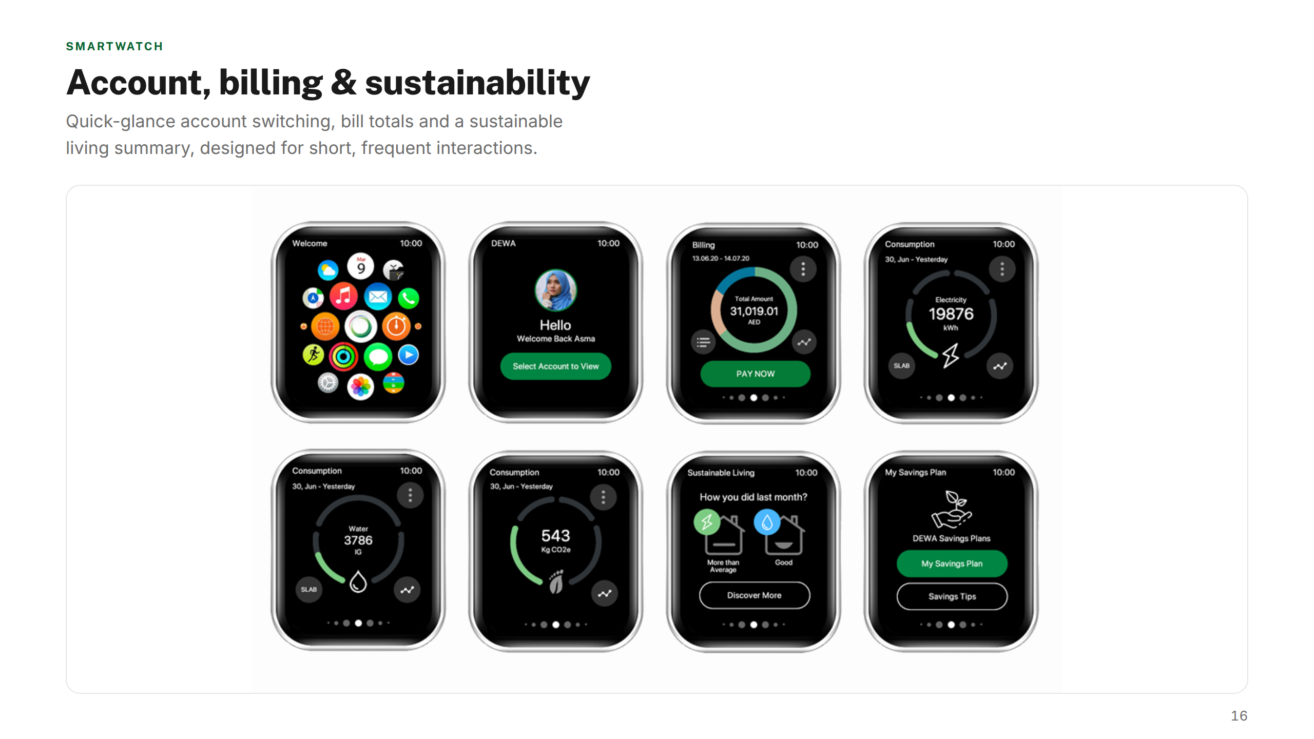 Smartwatch — Account & Billing
