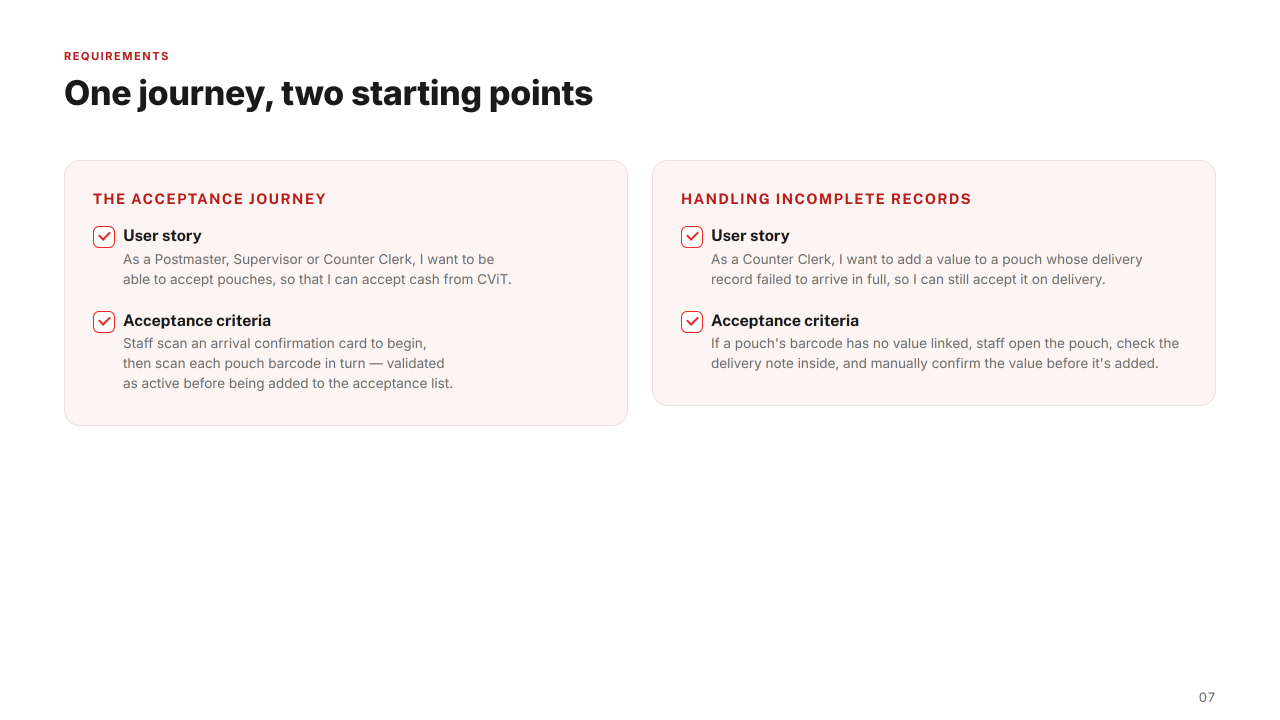 Requirements Detail