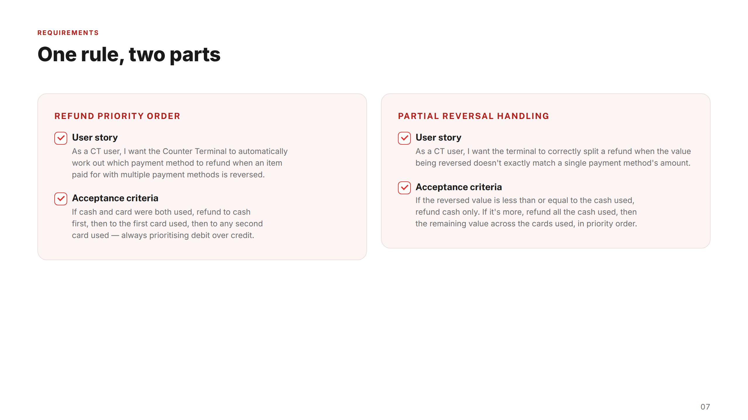 Requirements Detail