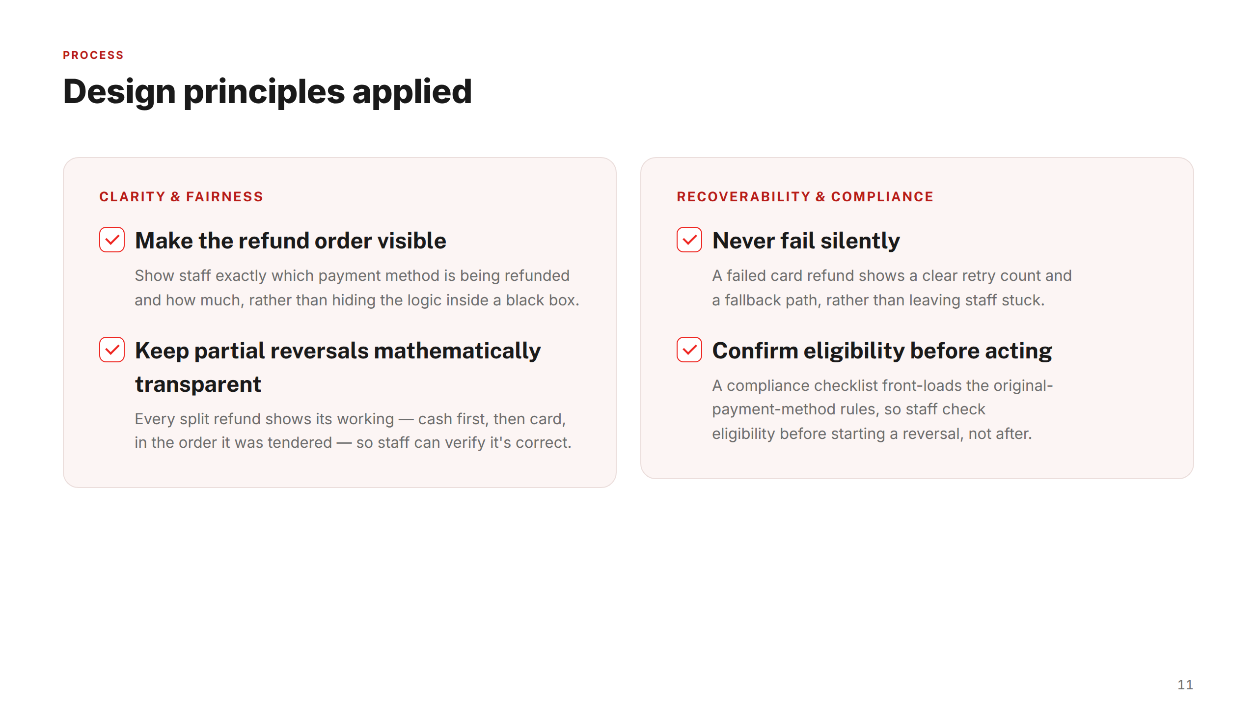Design Principles Applied