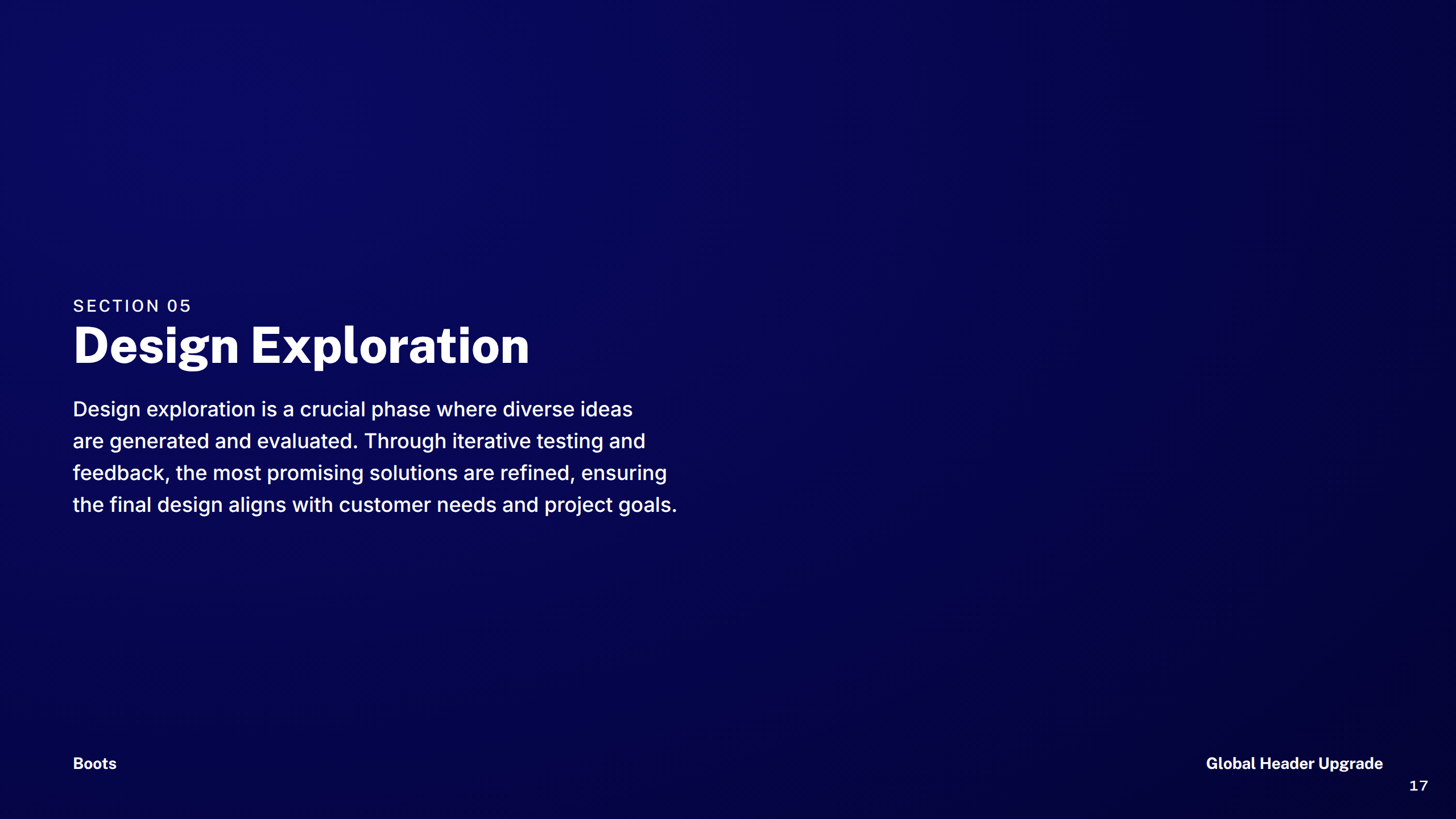 Section: Design Exploration