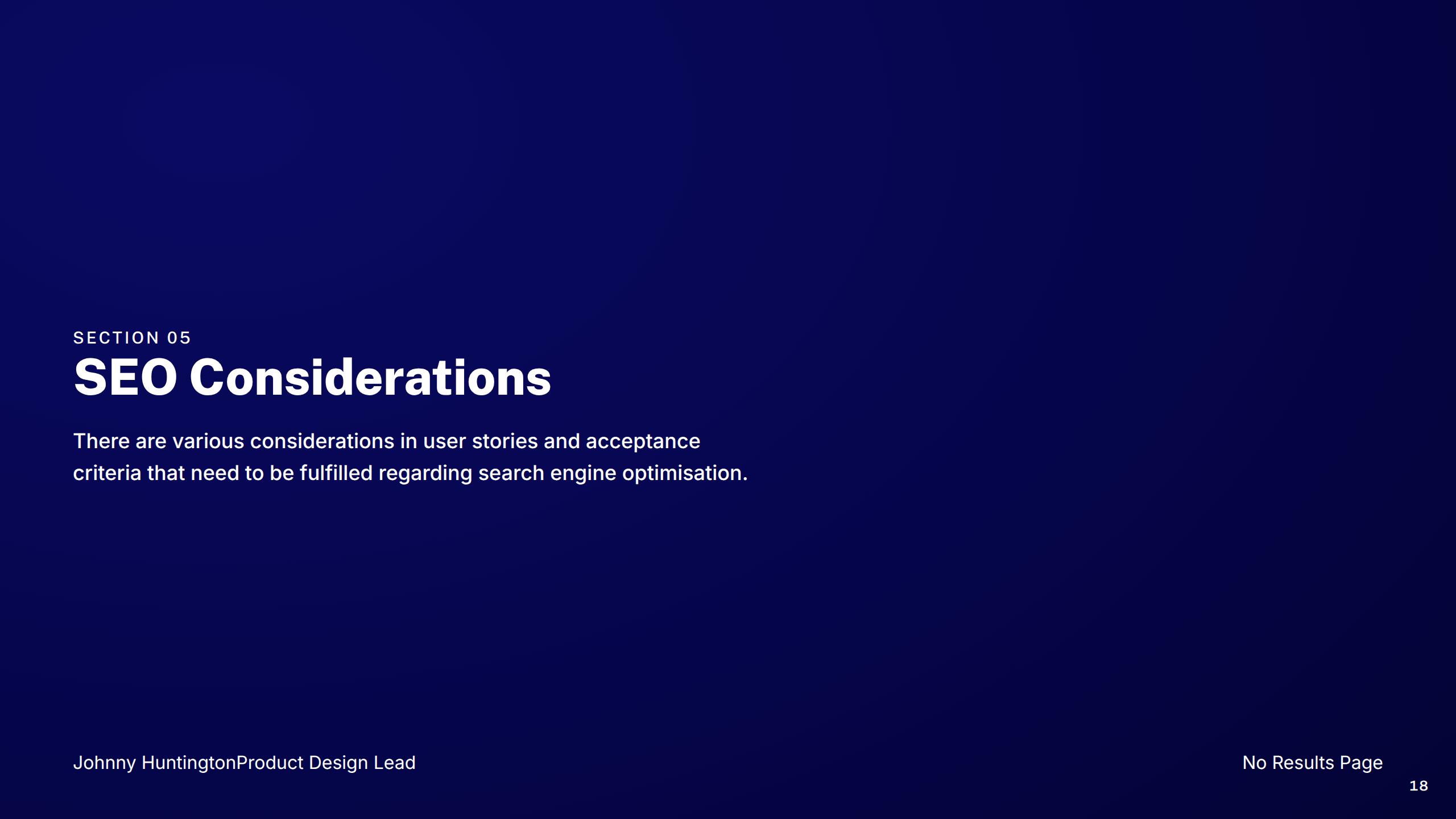 Section: SEO Considerations