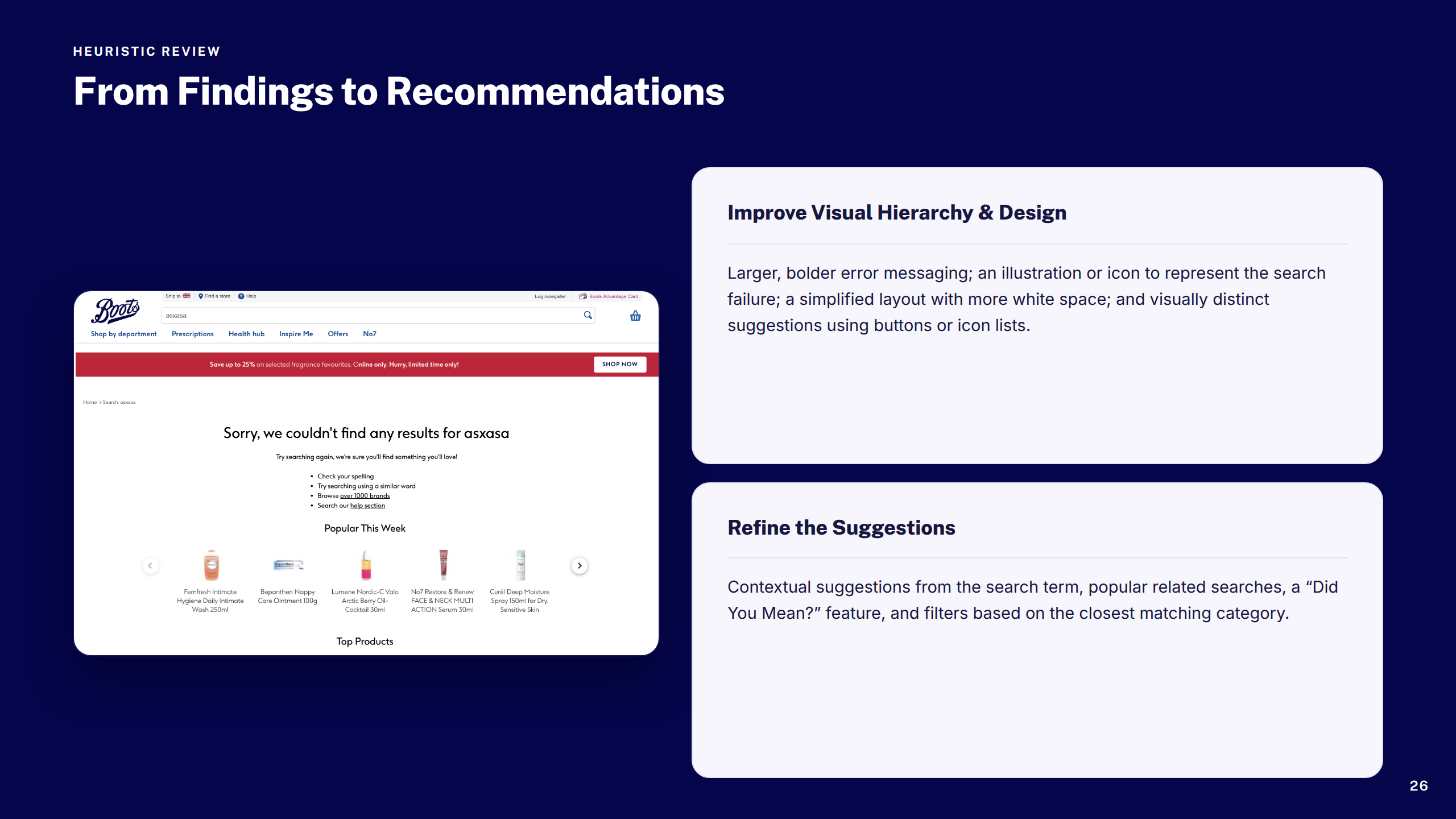 Heuristic Review 3 & Recommendations
