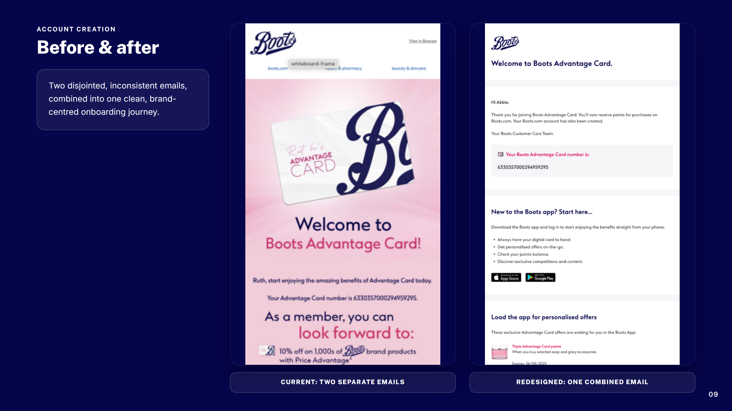 Account Creation: Before & After