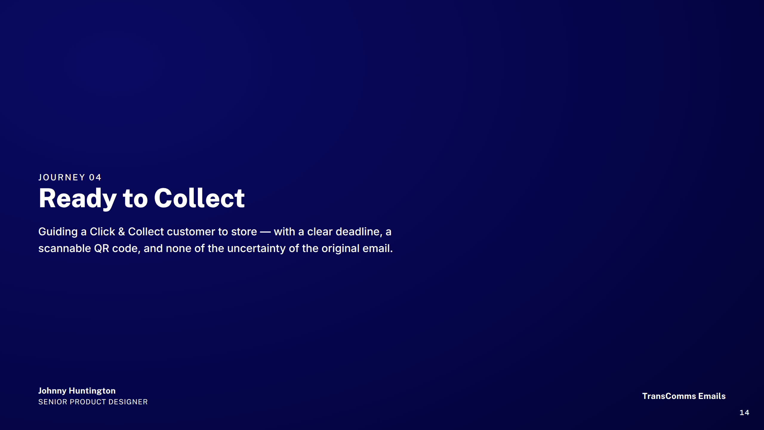Section: Ready to Collect