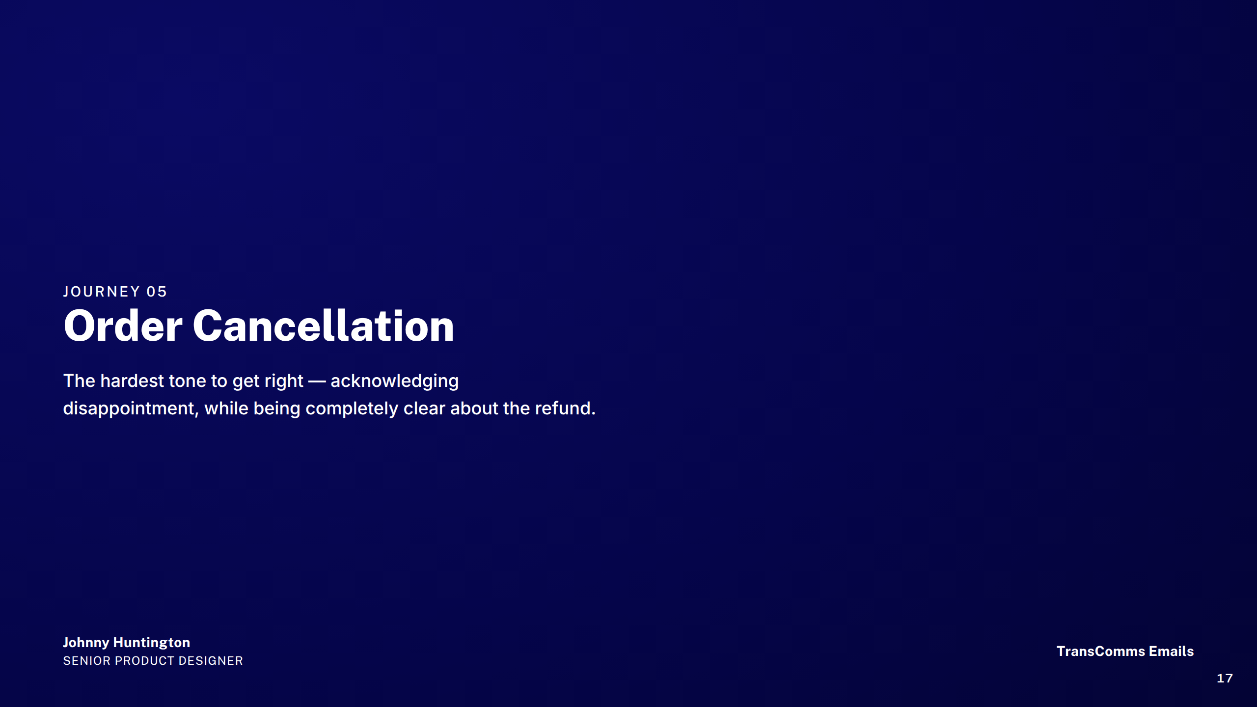 Section: Order Cancellation
