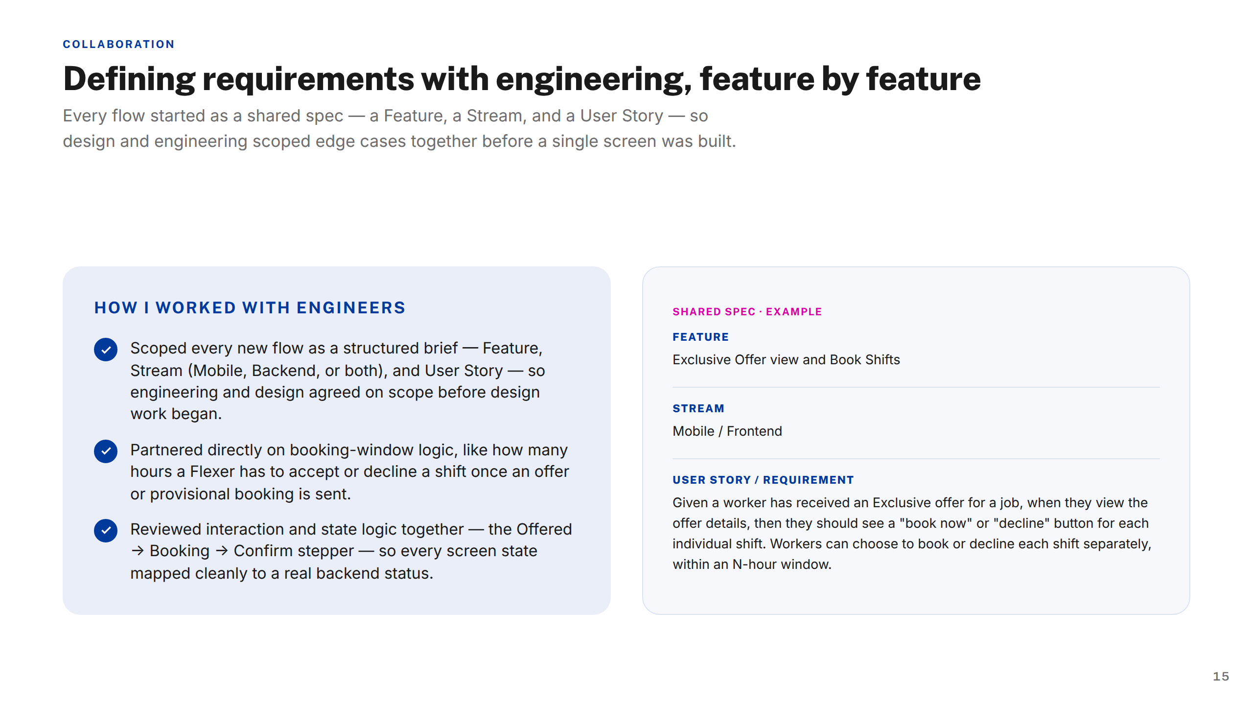 Working with Engineers