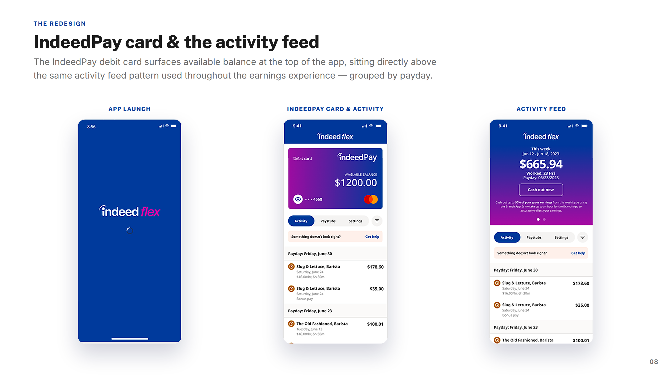 Screens — IndeedPay Activity