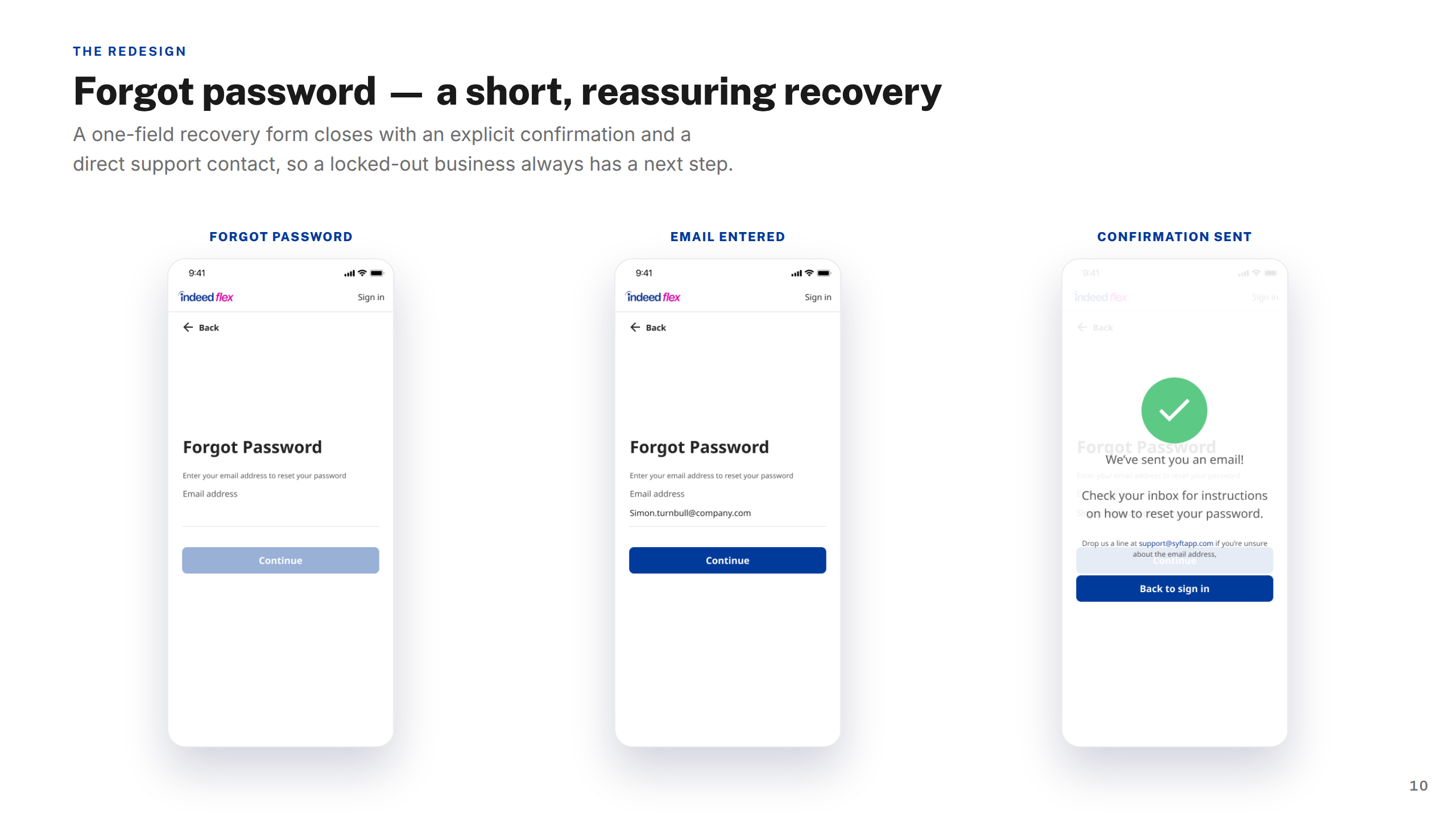 Screens — Forgot Password