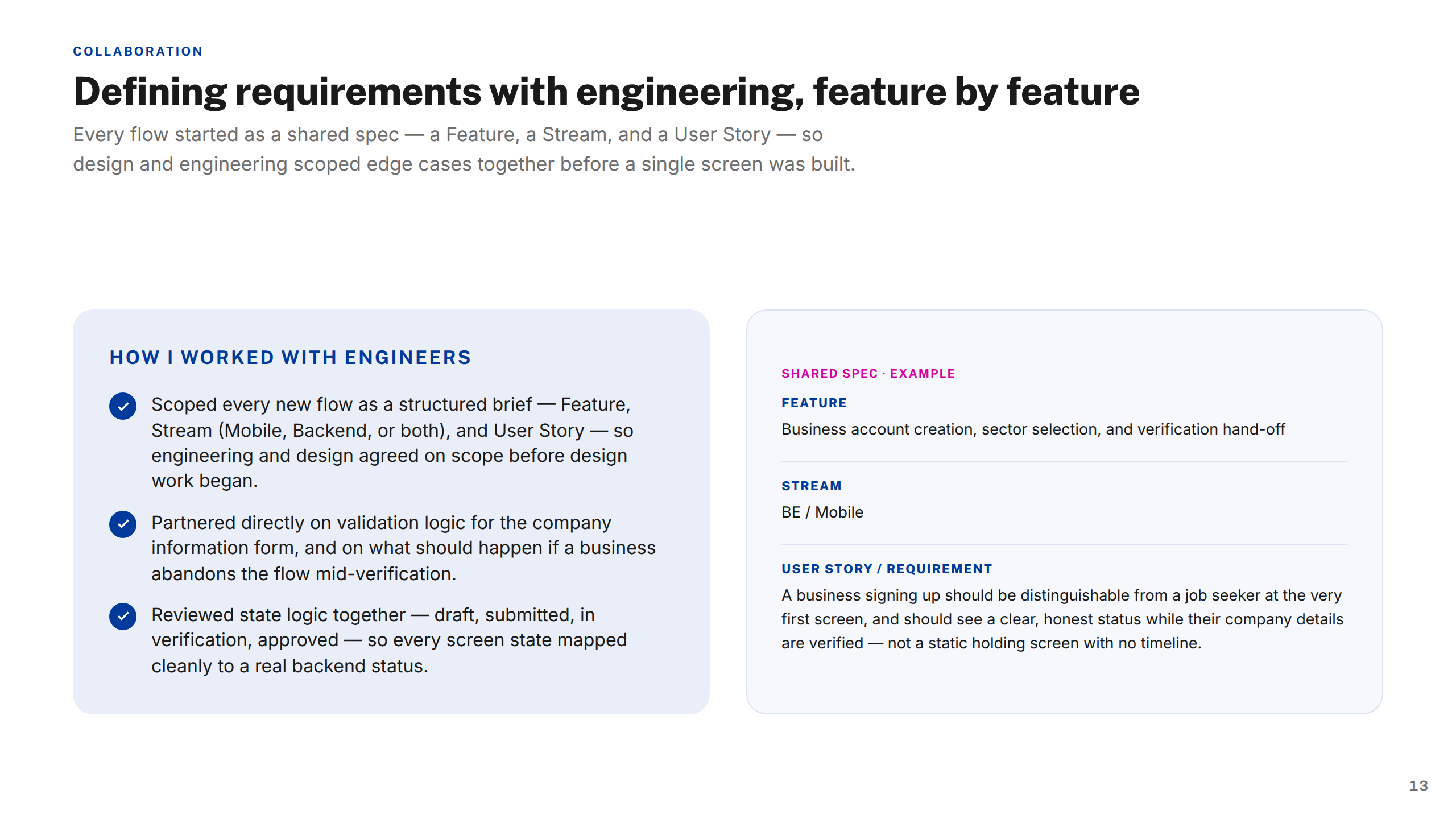 Working with Engineers