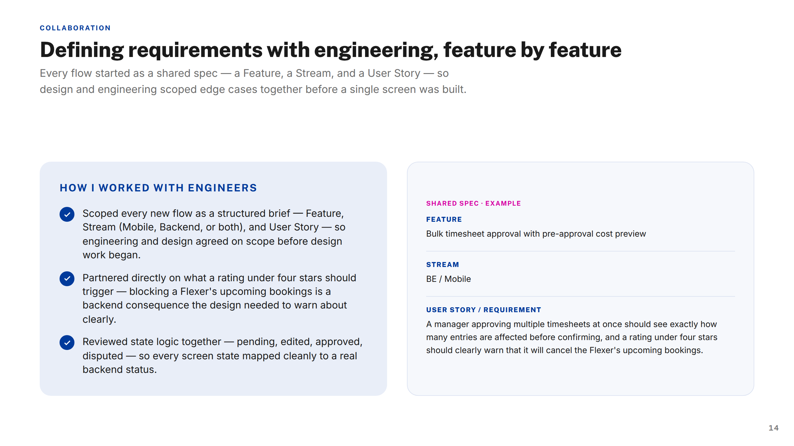 Working with Engineers